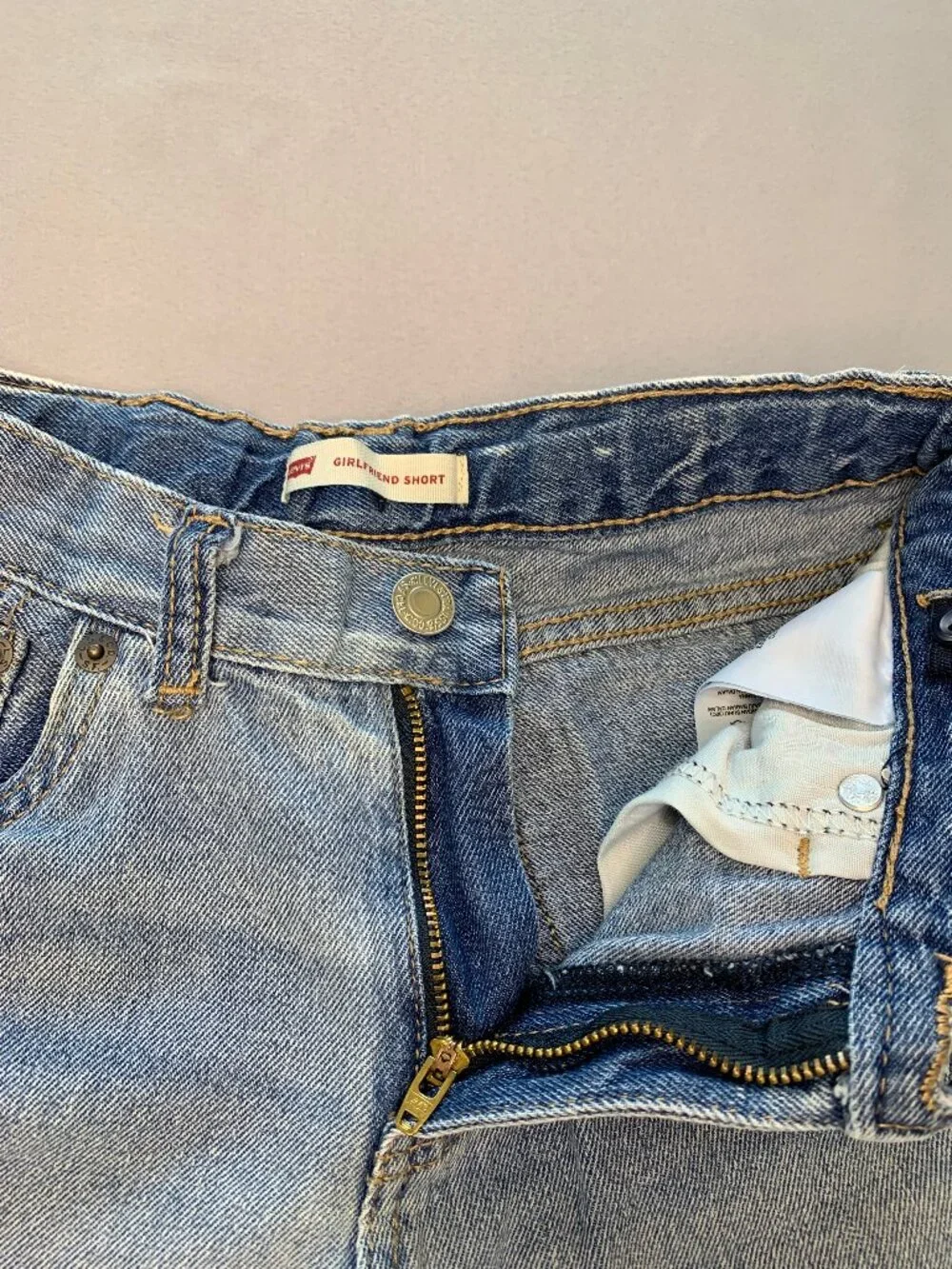 Brand New Dickies Girls Top Size S and Pre-Loved Girls Levi's Jean Shorts Sz 14